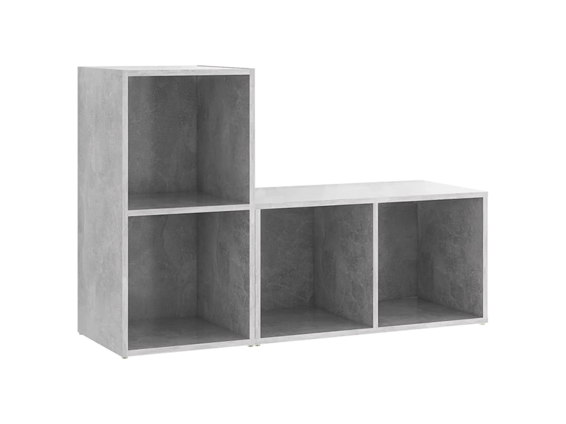 Tv Cabinet Set, Tv Cabinet Sets Vidaxl Cinzeto Madeira Processada (72 X 35 X 36.5 Cm)
