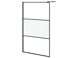 Shower Wall, Shower Walls Vidaxl Preto Vidro (115 X 195 Cm)