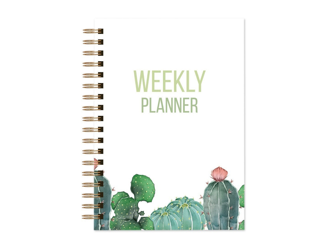 Agenda A5 Espiral Semanal/diária, Para Estudantes