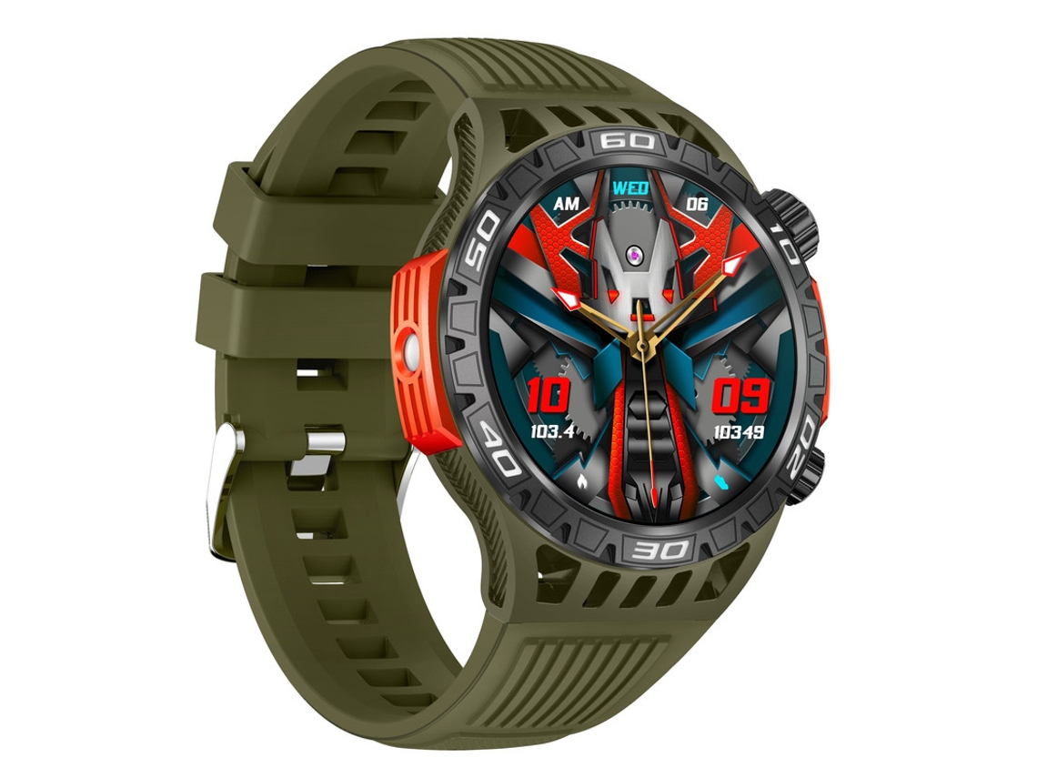 SHAH ARPAN Smart Watch Ht22 Compass Lanterna Bluetooth Chamada Recebida Verde