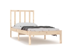 Cama Sem Colchão 75x190 Cm Madeira de Pinho Maciça MAISON EXCLUSIVE