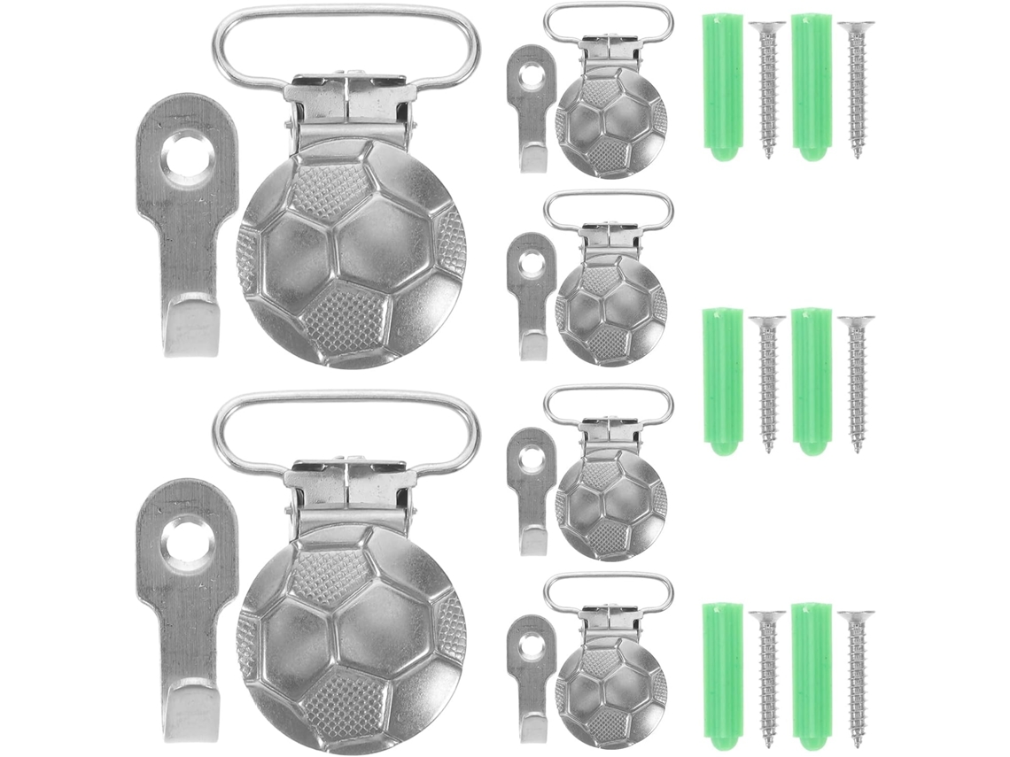 Jecompris 6-prendedores De Parede Antiderrapantes Para Colchas, Tapeçarias E Mantas, Cabides Para Colchas De Tecido