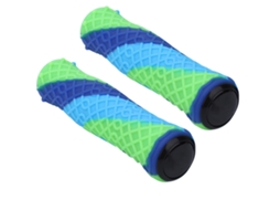 Capinha de manopla de bicicleta de silicone antiderrapante ultraleve para mountain bike camuflagem 1 par S/MARCA