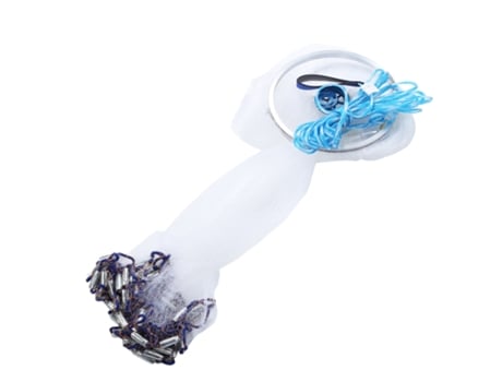 Rede De Pesca 3,6 M 11,8 Pés Rede De Lançamento Fácil Malha De Nylon Resistente Armadilha Para Iscas Fninijede