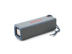 Caixa de Som Bluetooth Prata EOOCOO com Suporte a Cartão TF e Pen Drive