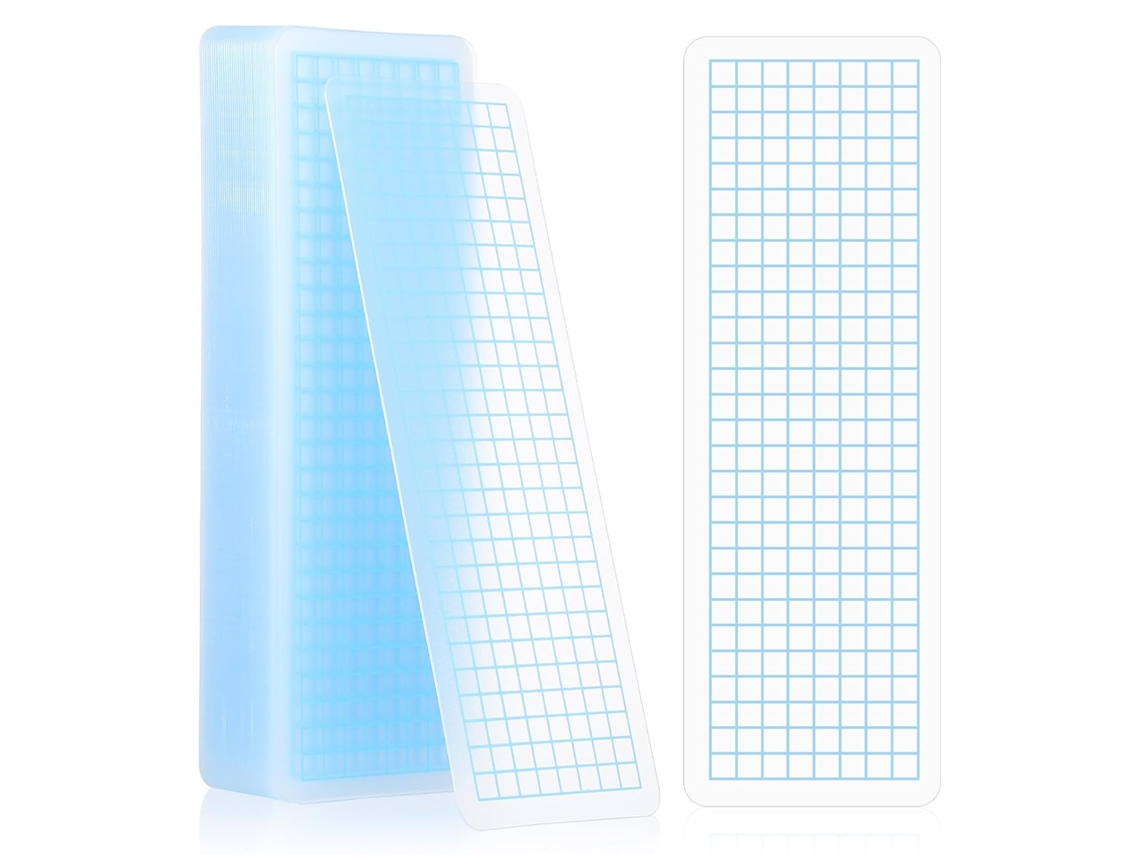 Crafthrou - Conjunto de 40 adesivos washi azuis em plástico resistente e de alta qualidade para uso em carteiras escolares.