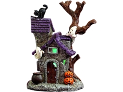 Casa Assombrada Decorativa Com Efeito De Luz - Decoração De Halloween |