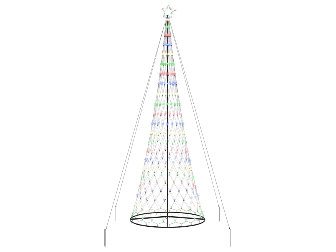 Decoração De Natal Vidaxl Multicolorido Metal (138,5 X 138,5 X 399 Cm)