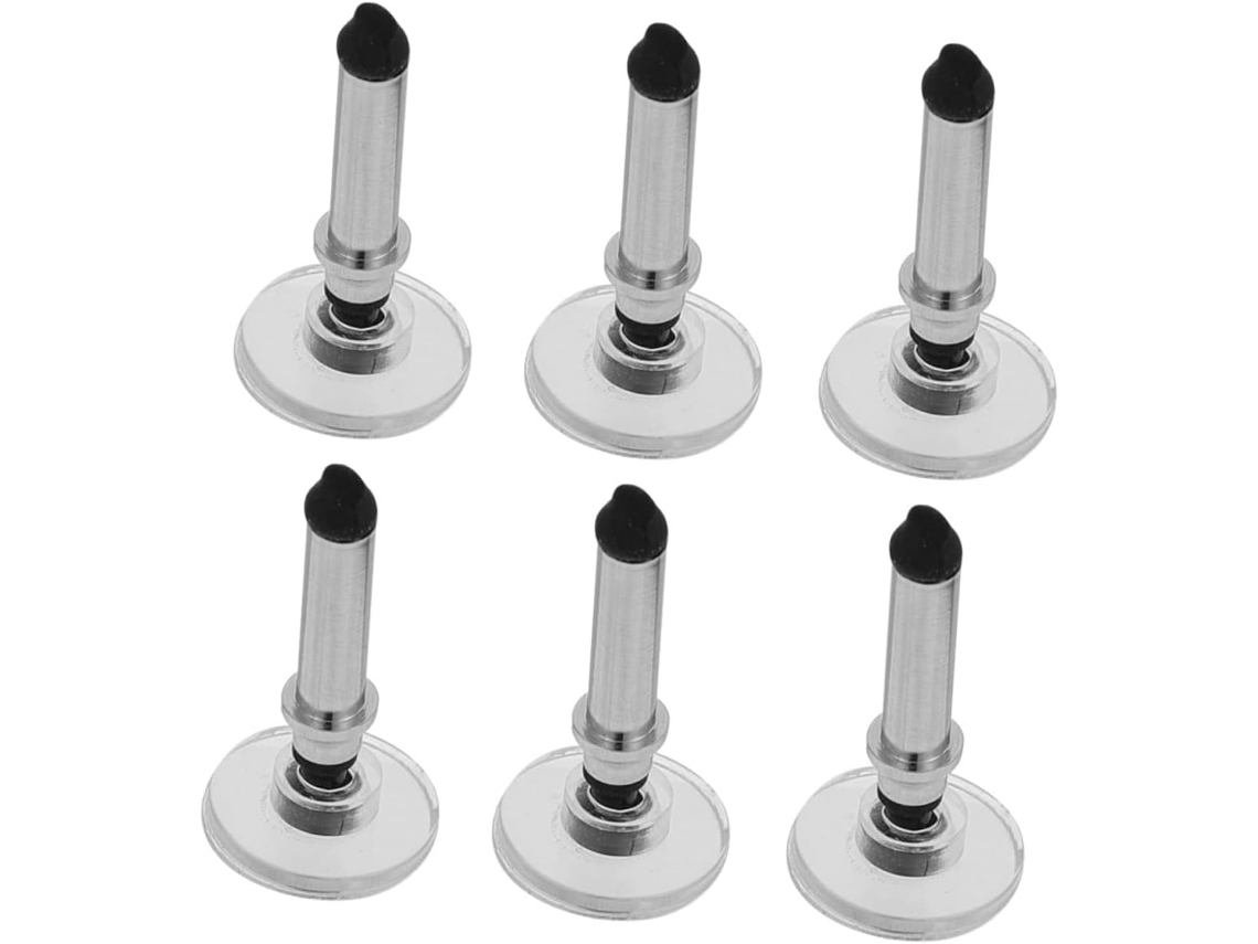Conjunto De 6 Pontas De Caneta Stylus Para Dispositivos Com Tela Sensível Ao Toque, Caneta Para Tablet, Disco De Substituição De Metal Gokoco