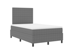Conjunto 1 Cama Box Vidaxl Cinzento-claro Cordão (120 X 200 Cm)