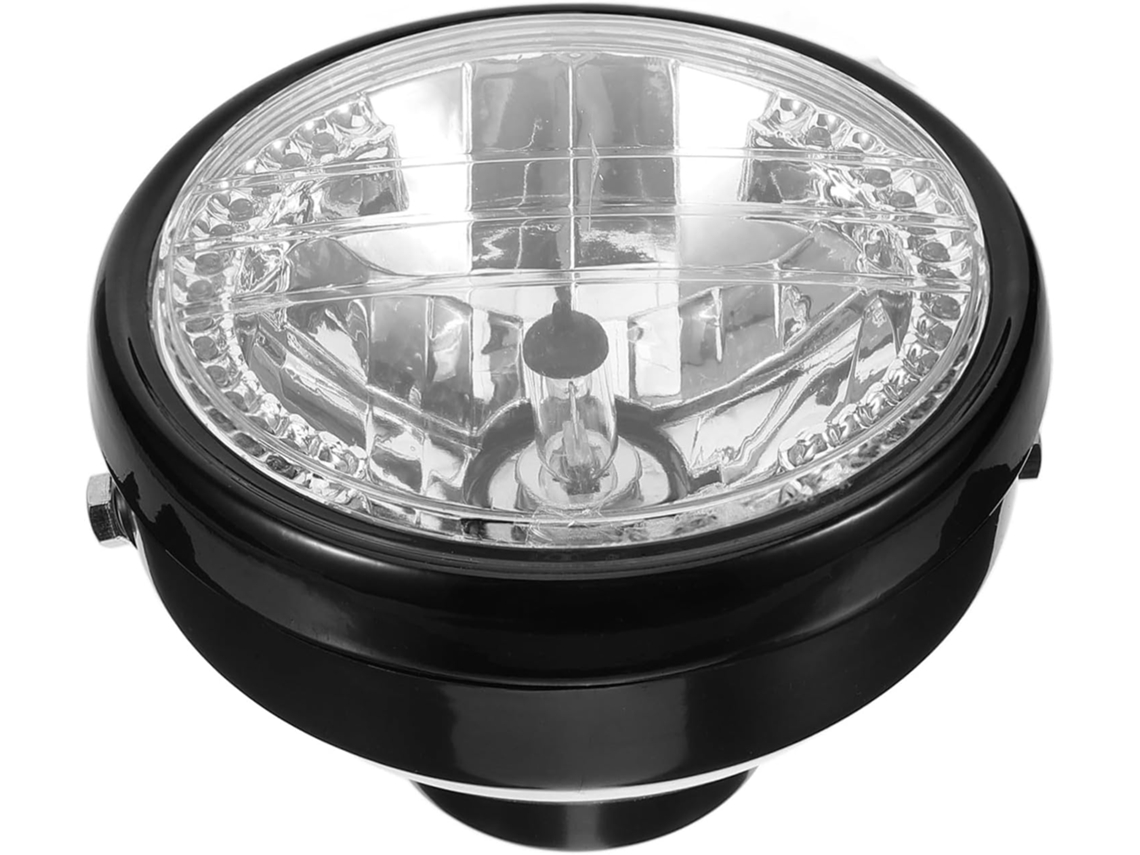 Farol de motocicleta LED de 7 polos com função cogumelo e design de alta visibilidade.