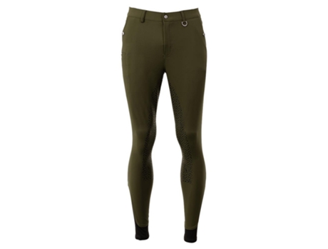 Calças de Homem para Equitação BR EQUITATION Full Grip Smt Assento Silicone Verde (44)