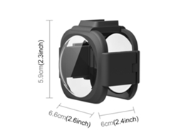 Protector De Lentes Puluz Con Cold Shoe Mount Compatible Con Cámara Insta360 One Rs 1-inch 360 Edition