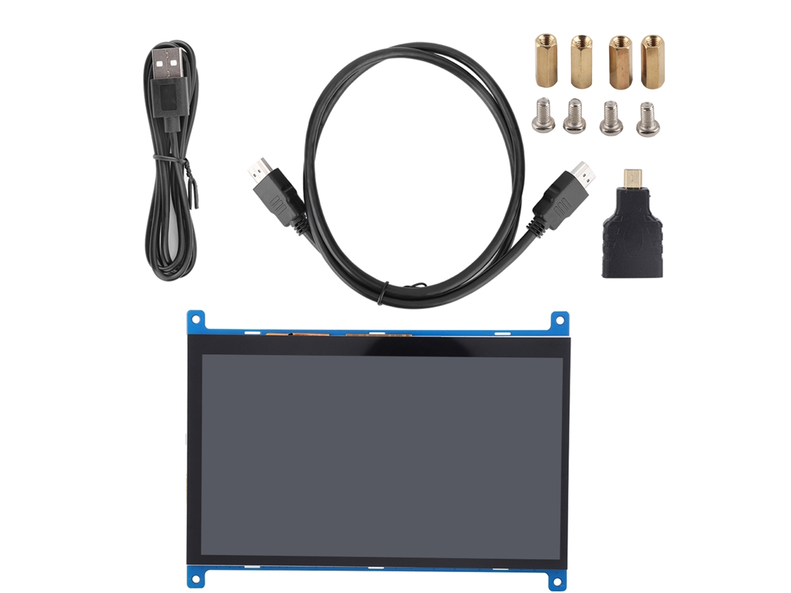 Monitor De Tela Tática Ips Capacitivo Com Ângulo De Visão Amplamente Para Raspberry Pi 4b/3b