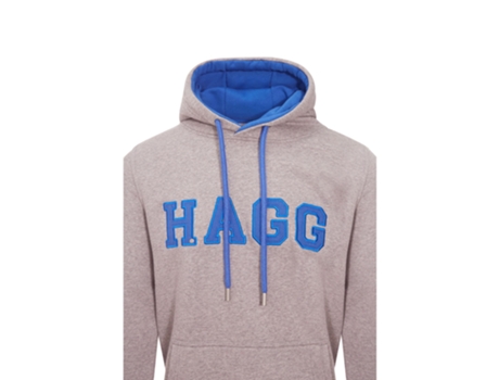 Hoodie de Homem HAGG Cinzento (XL)
