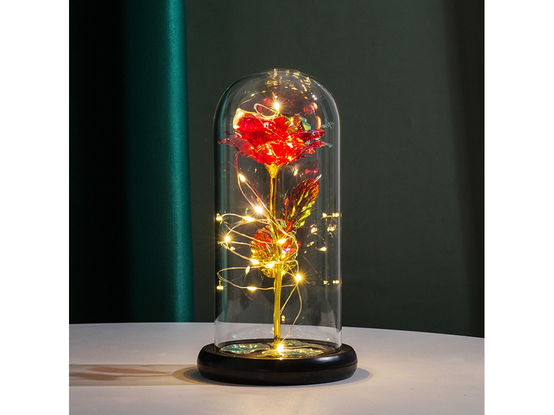 Rosa Galaxy para Ela, Rosa Artificial para Mulheres, Mãe, Esposa e Namorada, Rosas Luminosas, Rosa em Copo de Vidro para Presente. AQUAFORGE