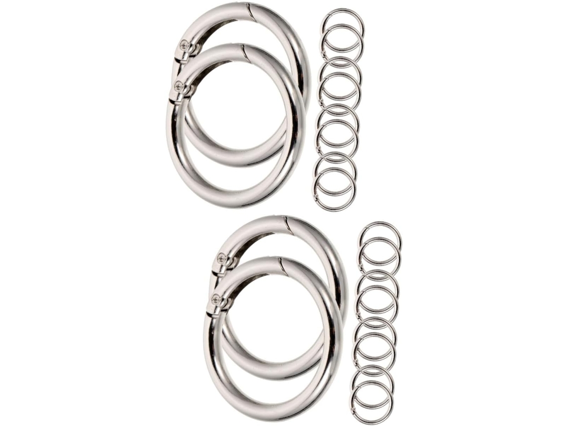 Nuobesty De 20 Chaveiros Com Argola De Mola, Design Plano, Para Confecção De Pingentes E