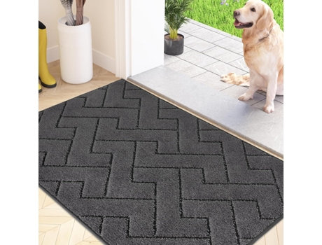Capacho Interno 60 X 90 Cm, Antiderrapante, Lavável À Máquina, Macio E Absorvente, Para Cães, Entradas, Portas E Corredores