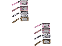 Conjunto De 8 Carteiras Multifuncionais De Neoprene Para Cartões De Crédito E Armazenamento, Estampadas E Elegantes.