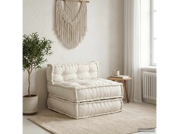 Vidaxl Unidade De Sofá Modular 70x70x54 Cm Tecido Creme