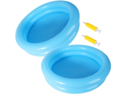 Conjunto de 2 Piscinas Infláveis Pequenas, Redondas para Bebês CHABERLU