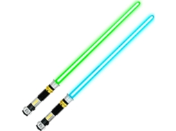 Kit 2 Espadas Sabre De Luz Star Com Som Luz Led Gokoco