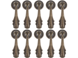 Puxadores De Gaveta Ibasenice, Design Com 10 Furos, Estilo Retrô Vintage Em Liga De Zinco Para Armários E Gabinetes