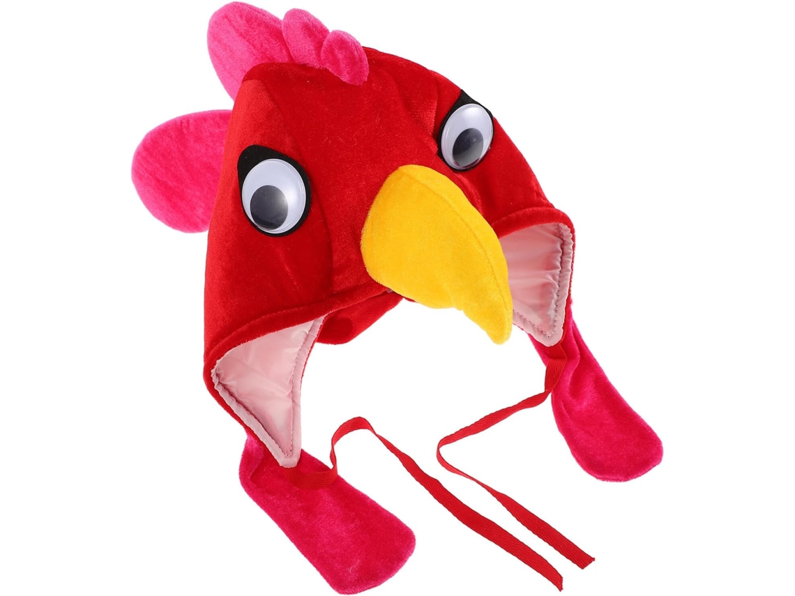 Chapéu de Galinha de Pelúcia Macia Fantasia Cosplay Festa CHABERLU