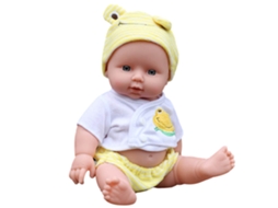 Boneca bebê realista de vinil macio de 30 cm da ATS para meninos e meninas.
