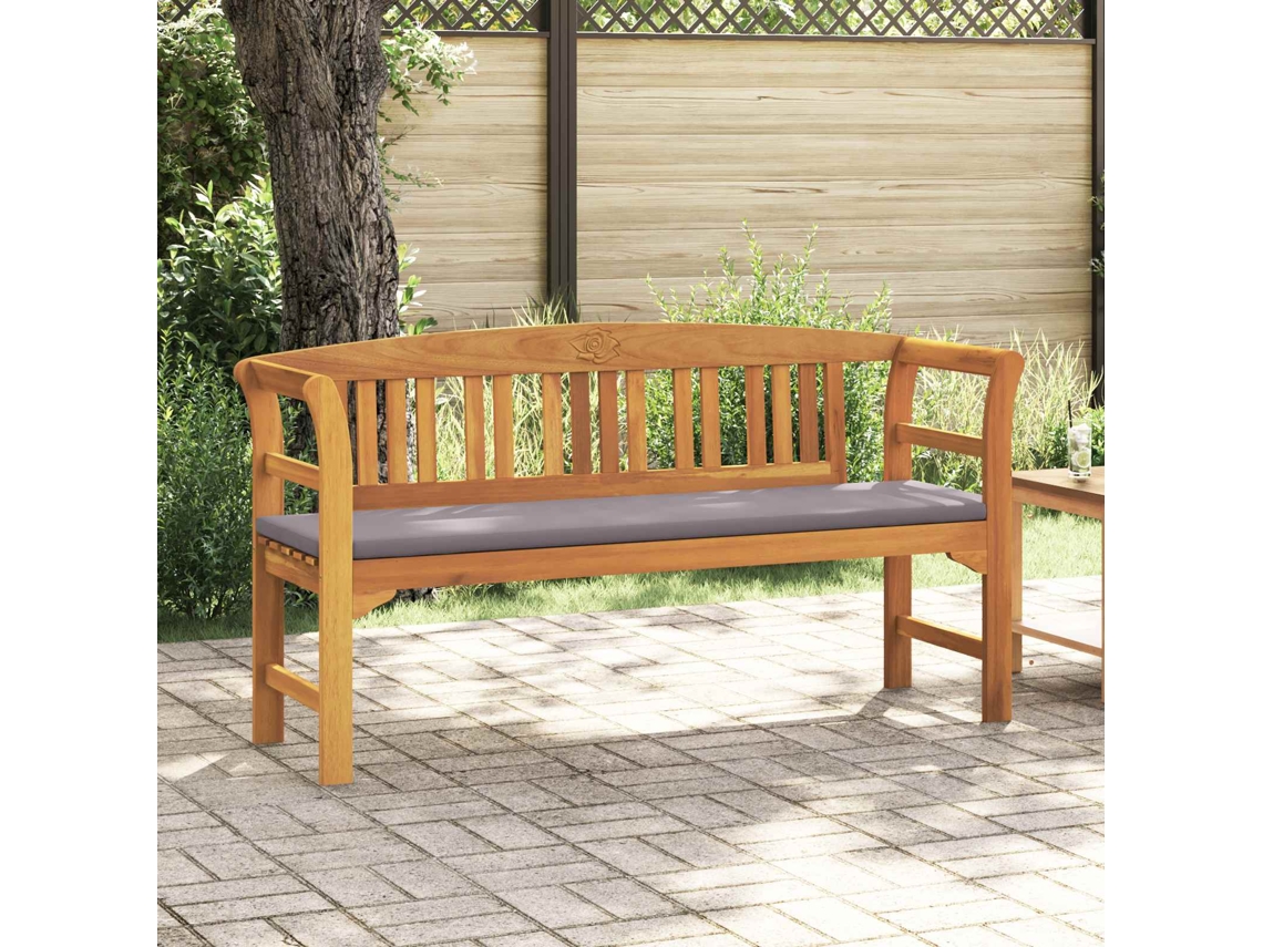 Vidaxl Banco De Rosa Natural 157 X 46 X 82,5 Cm