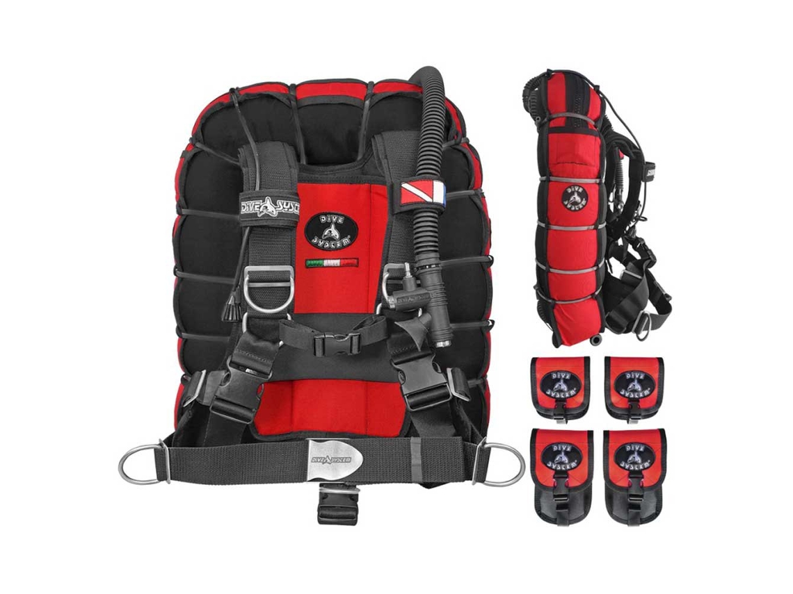 Colete Fly Tech Vermelho Ldive System