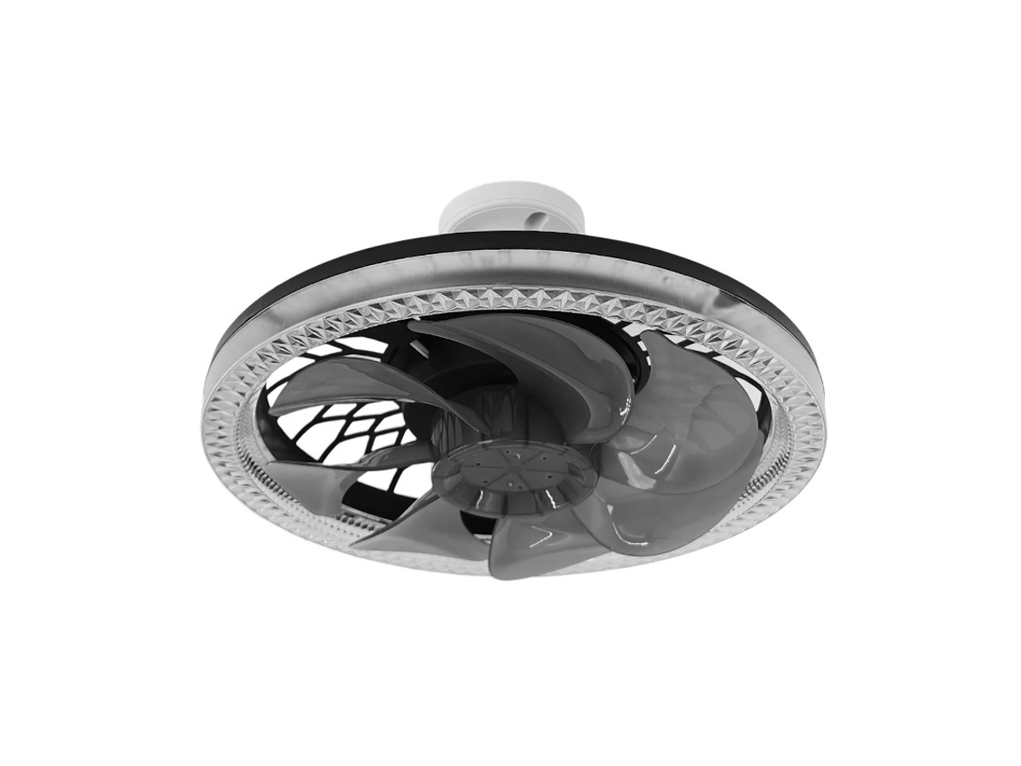 Ventilador Teto Inteligente 20 Polegadas Com Luz Quarto - Ventilador Com Luz Led E Controle Remoto Com Intensidade