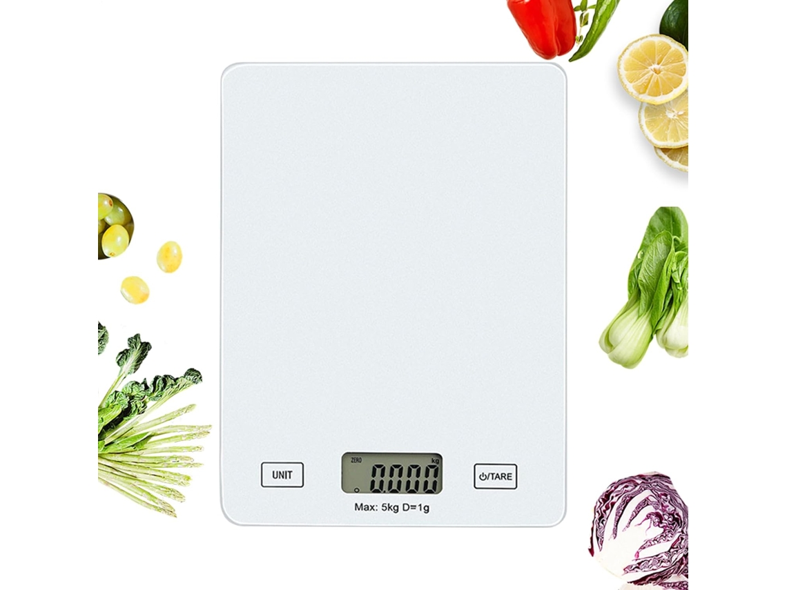 Balança Digital De Alimentos | Utensílio Cozinha Medir, Balança Com Visor Lcd E Precisão De 1g | Ideal Assar