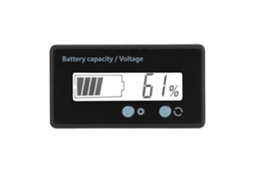 Aetheria voltímetro Digital Lcd para Bateria 12 84v com Alarme de Luz Branca e Indicador de Capacidade