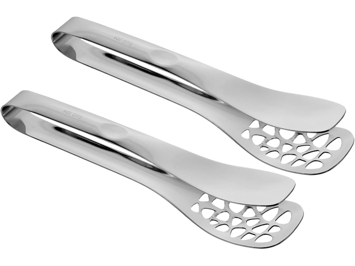 Pinças De Cozinha Aço Inoxidável 2 Peças, Ergonômicas E Resistentes Ao Calor, Ideais Para Churrasco Ao Ar Livre E Uso
