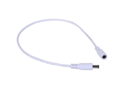 Lurelia Cabo De Alimentação Dc 5,5 X 2,1 Mm, Routers E Modems, 5.5x2.1mm, 22awg, 2a, Indicador Led, Branco