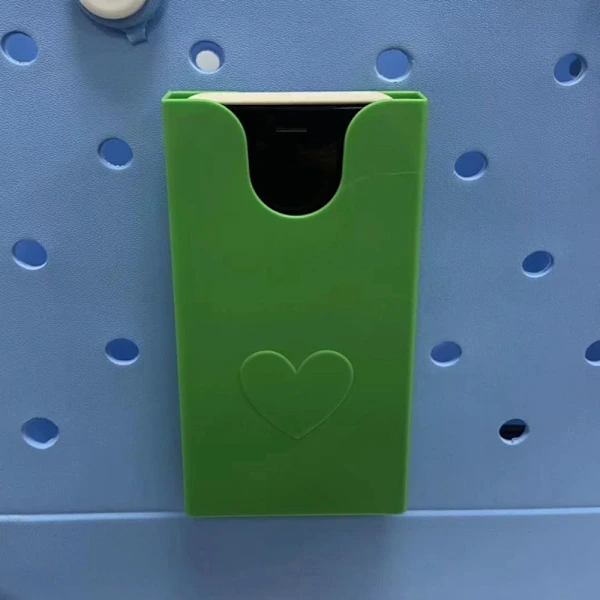 Capa Para Celular Com Compartimento Para Guardar Acessórios, Suporte Para Celular, Pingente, Verde.