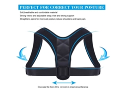 Corretor Postural Ajustável Abi Com Suporte Lombar