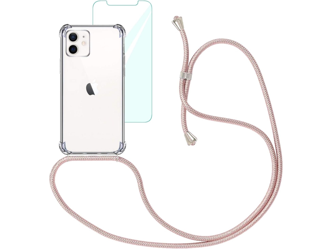 Capa Com Cordão Para Iphone 12 Mini, Transparente Elysve
