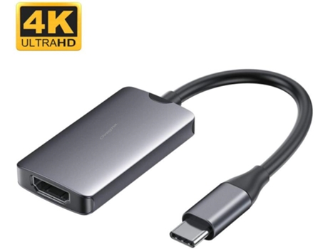 Hub Usb Type-C para Hdmi 4K Estrutura Metálica de Alta Qualidade Alumínio OVEGNA Plh