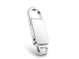Chaveiro Gravador De Voz, Dispositivo De Gravação Digital Usb Para Reuniões De Palestras 4gb Yizhood (branco)