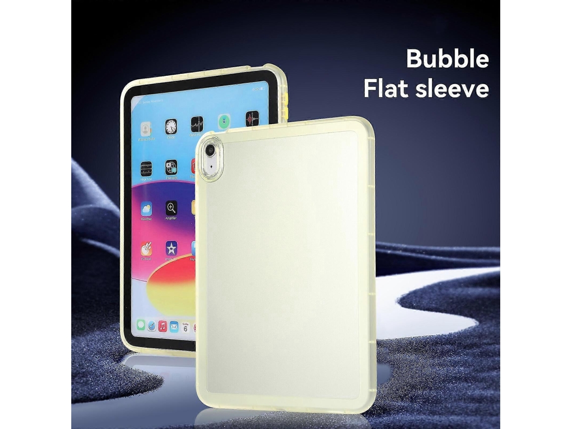 Capa Protetora Fina E Resistente A Impactos Para Tablet, Compatível Com Ipad 5/6 2017/2018 , Amarela. Tuotuo (9,7)