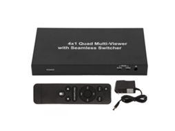 Divisor de interface multimídia Hd 4 em 1 com controle remoto, 1080p, us plug | S/MARCA