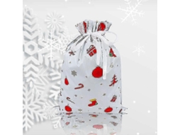 Conjunto De 18 Sacolas De Natal Com Cordão Para Doces E Presentes De Natal Nostalgia88
