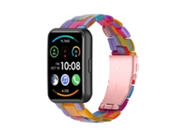 Bracelete Resina Luxury Multicor Huawei Watch Fit 2