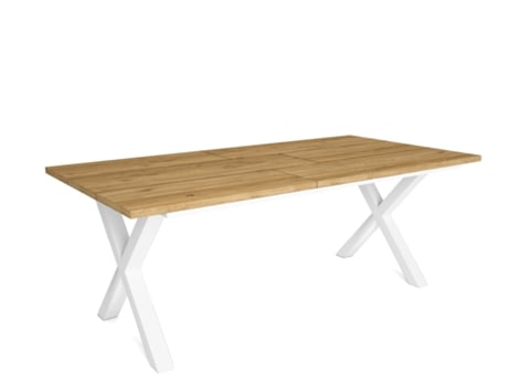 Mesa de Refeição SKRAUT HOME Tetrix 10 Lugares (Carvalho - Melamina - 194 x 90 x 75 cm)