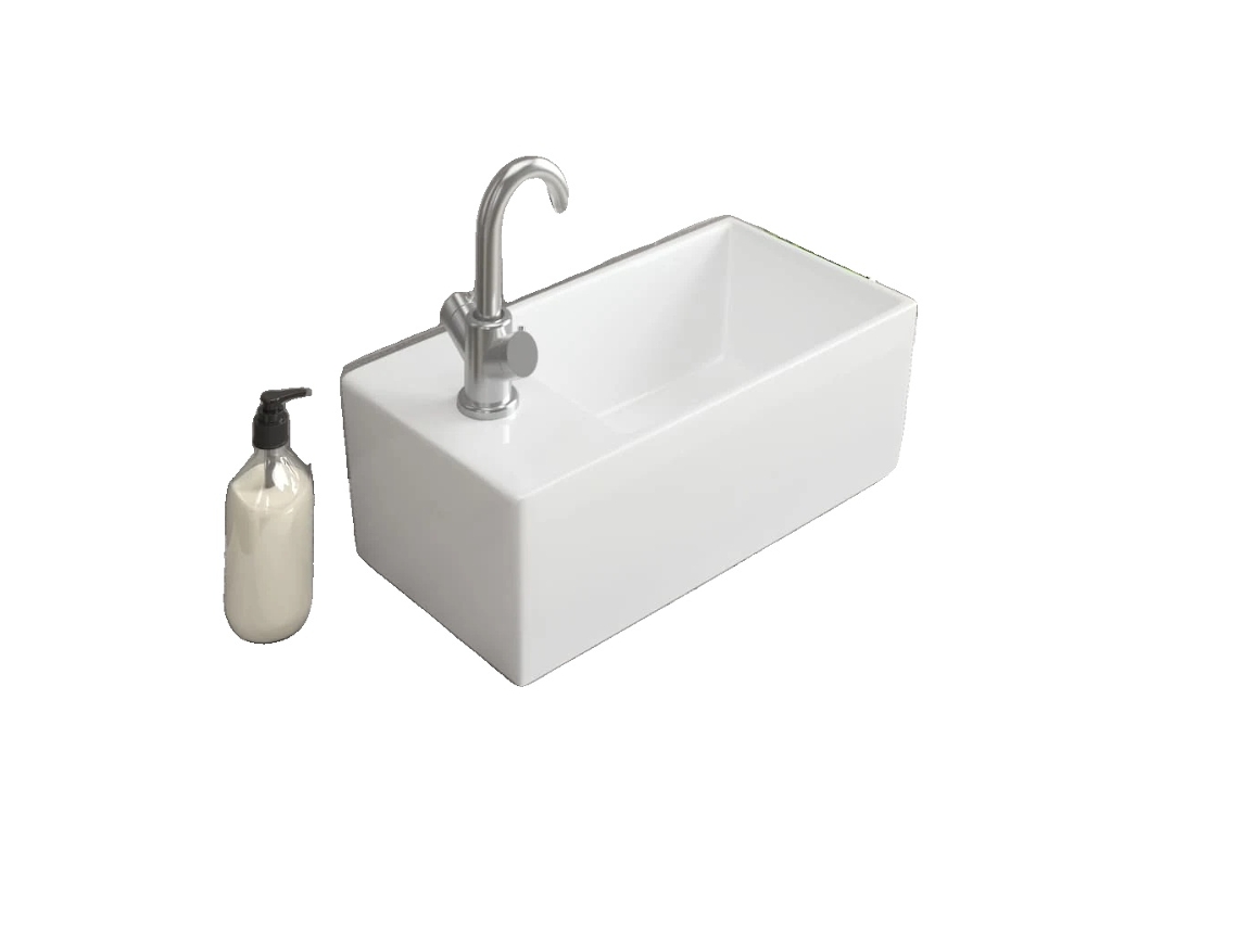 Lavatório, Material Cerâmico, Design Versátil, Verde Exército