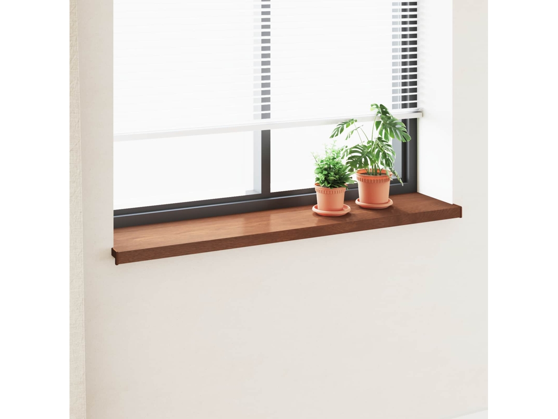 Vidaxl Soleira De Janela Madeira Marrom 120 X 30 X 4,5 Cm Pvc