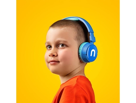 Fones De Ouvido Sem Fio Niceboy Hive Kiddie Blue Microfone Integrado Autonomia 15h Bluetooth 5.0