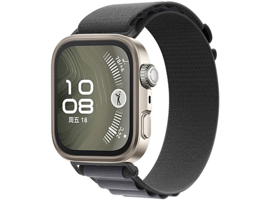 Bracelete Para Huawei Watch Fit 4 Pro / Fit 4 / Fit 3 - Nylon Alpine Loop Cinza Escuro